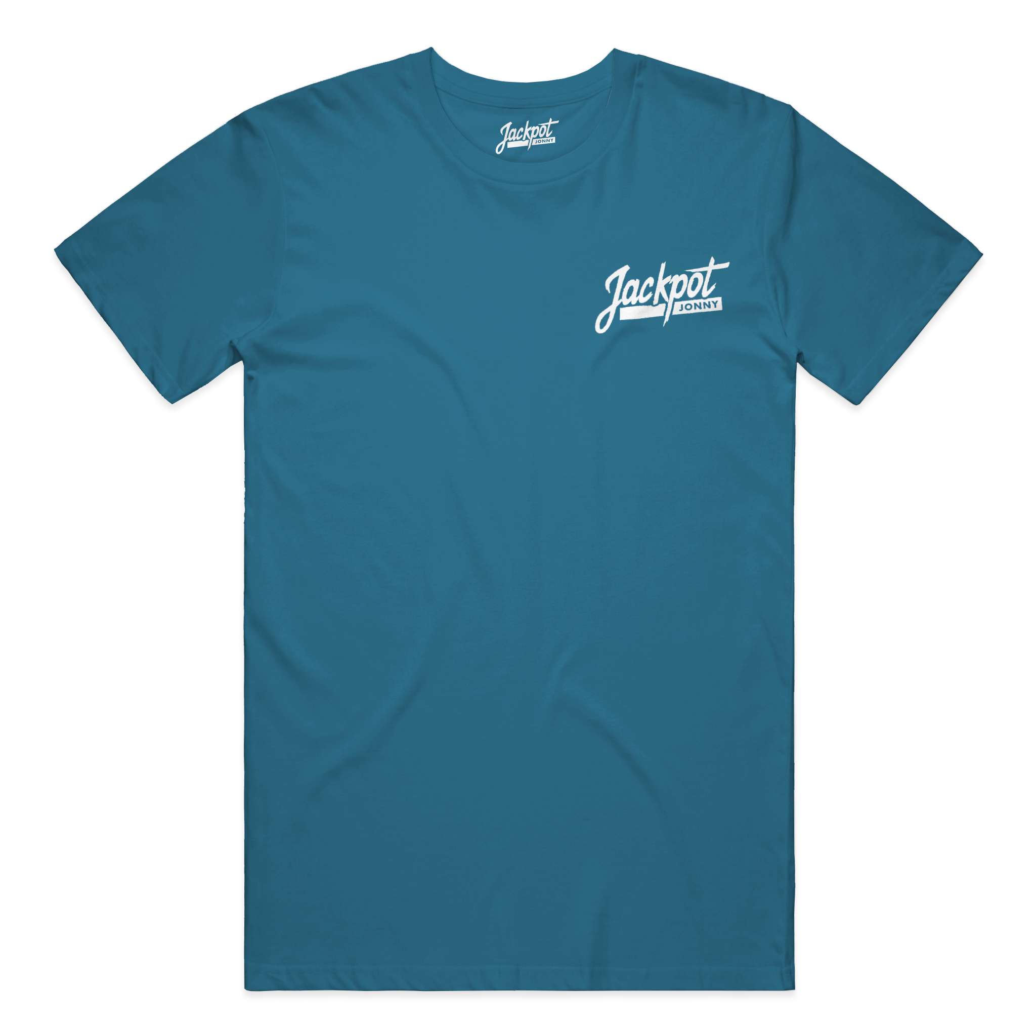 jackpot jonny - tshirt - classic logo - deep teal