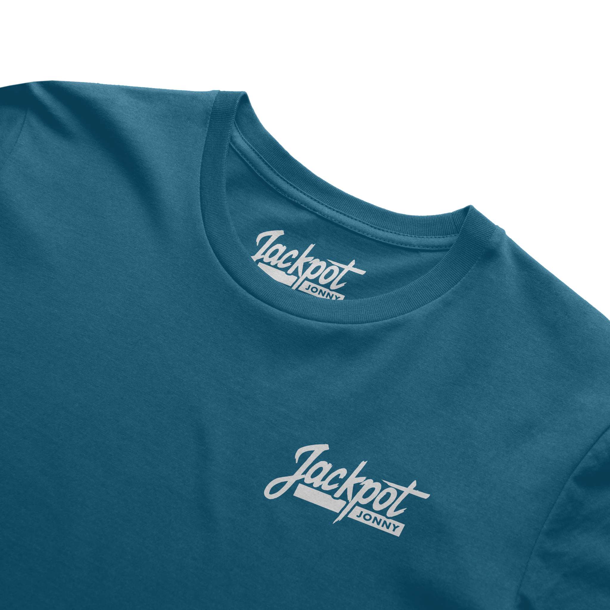 jackpot jonny - tshirt - classic logo - deep teal