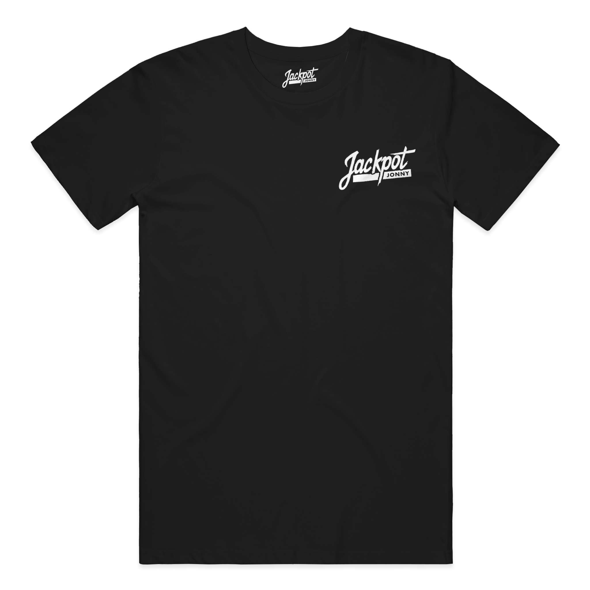 jackpot jonny - tshirt - classic logo - black