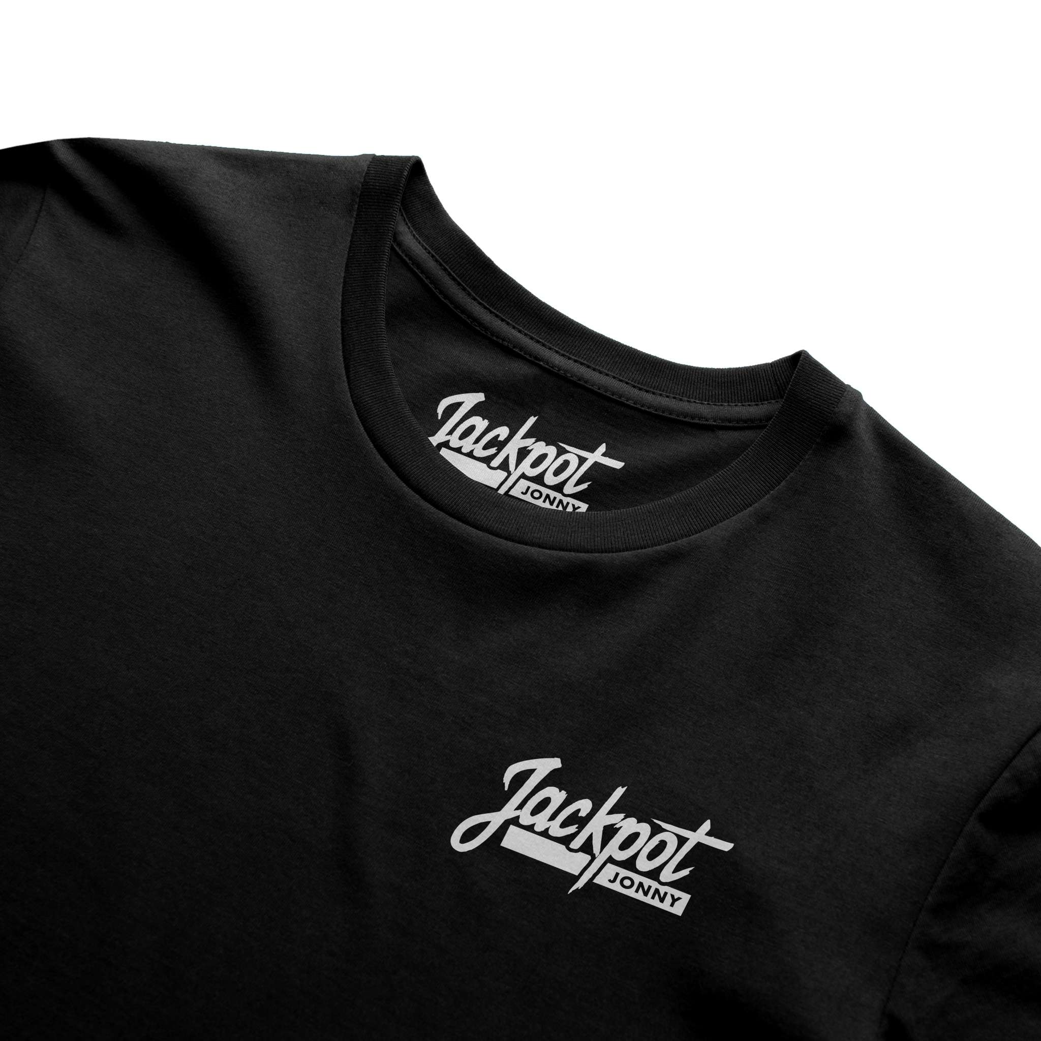 jackpot jonny - tshirt - classic logo - black