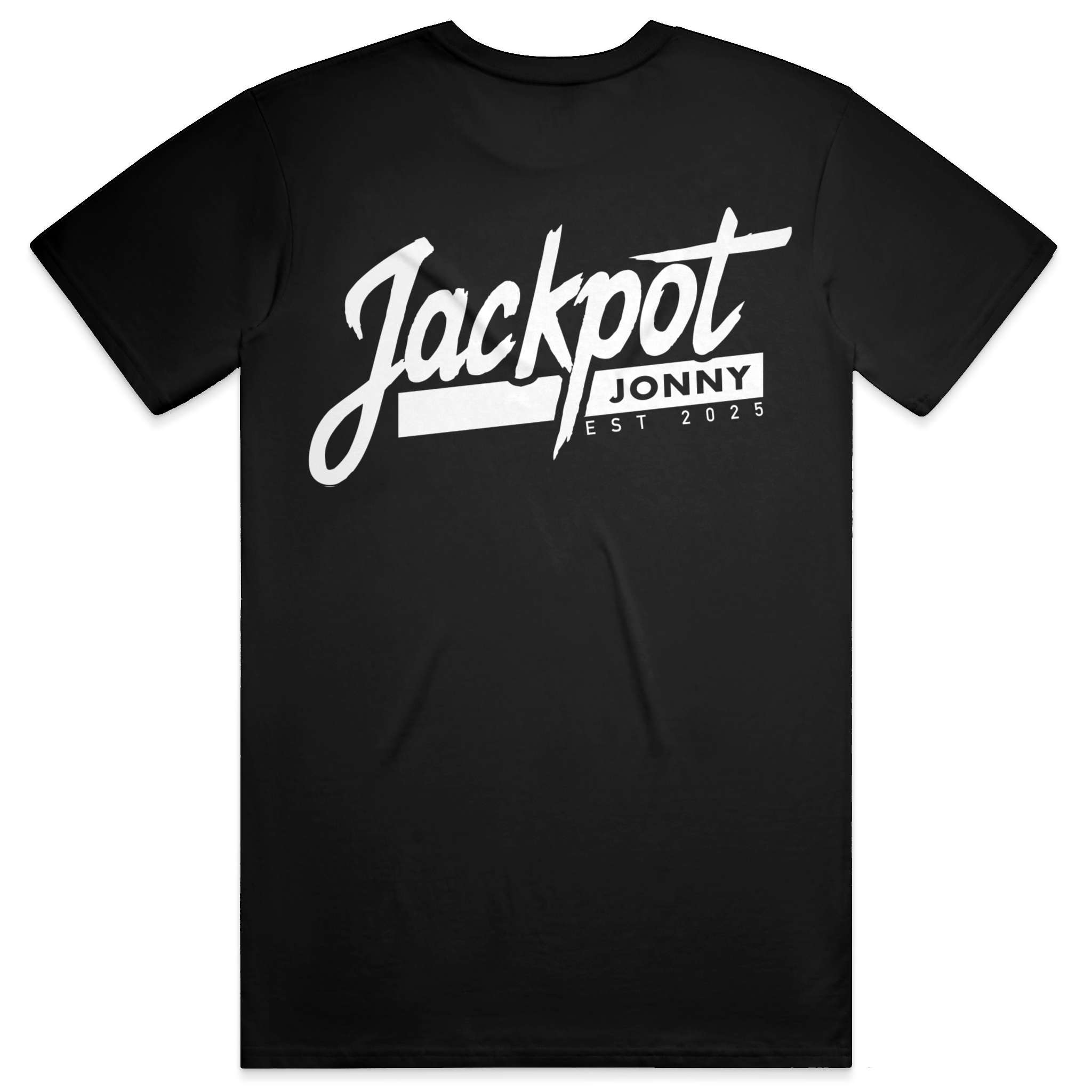 jackpot jonny - tshirt - classic logo - black