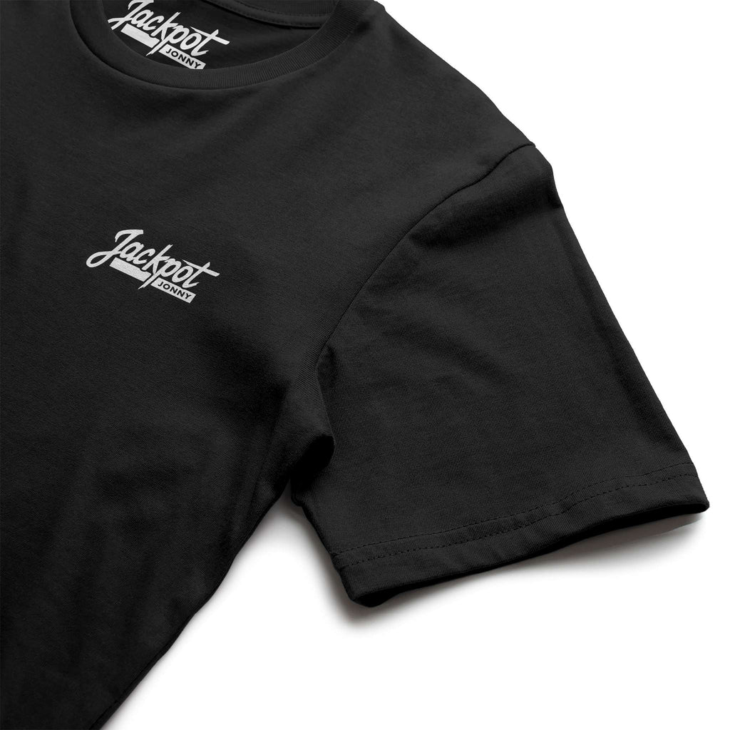 jackpot jonny - tshirt - classic logo - black