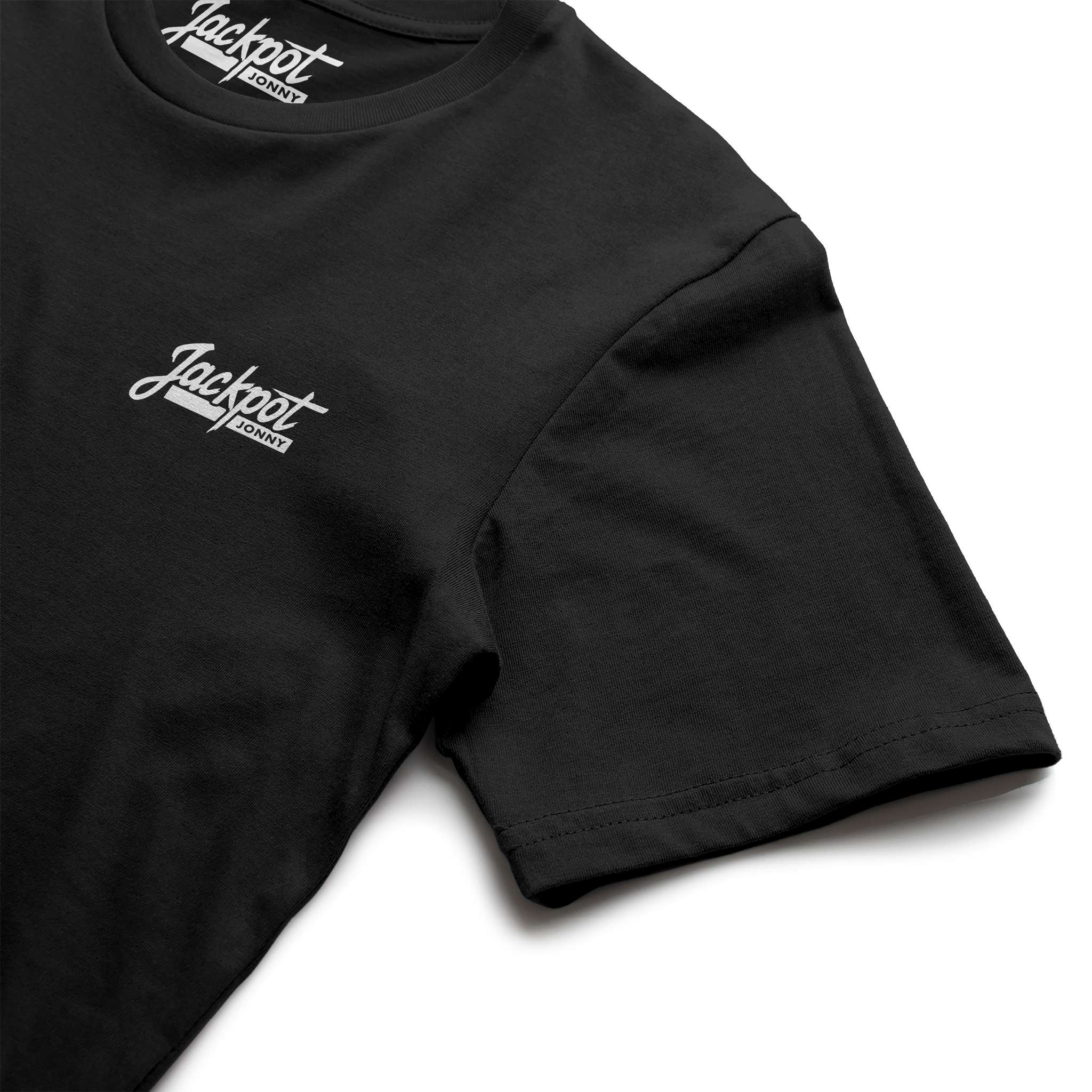 jackpot jonny - tshirt - classic logo - black