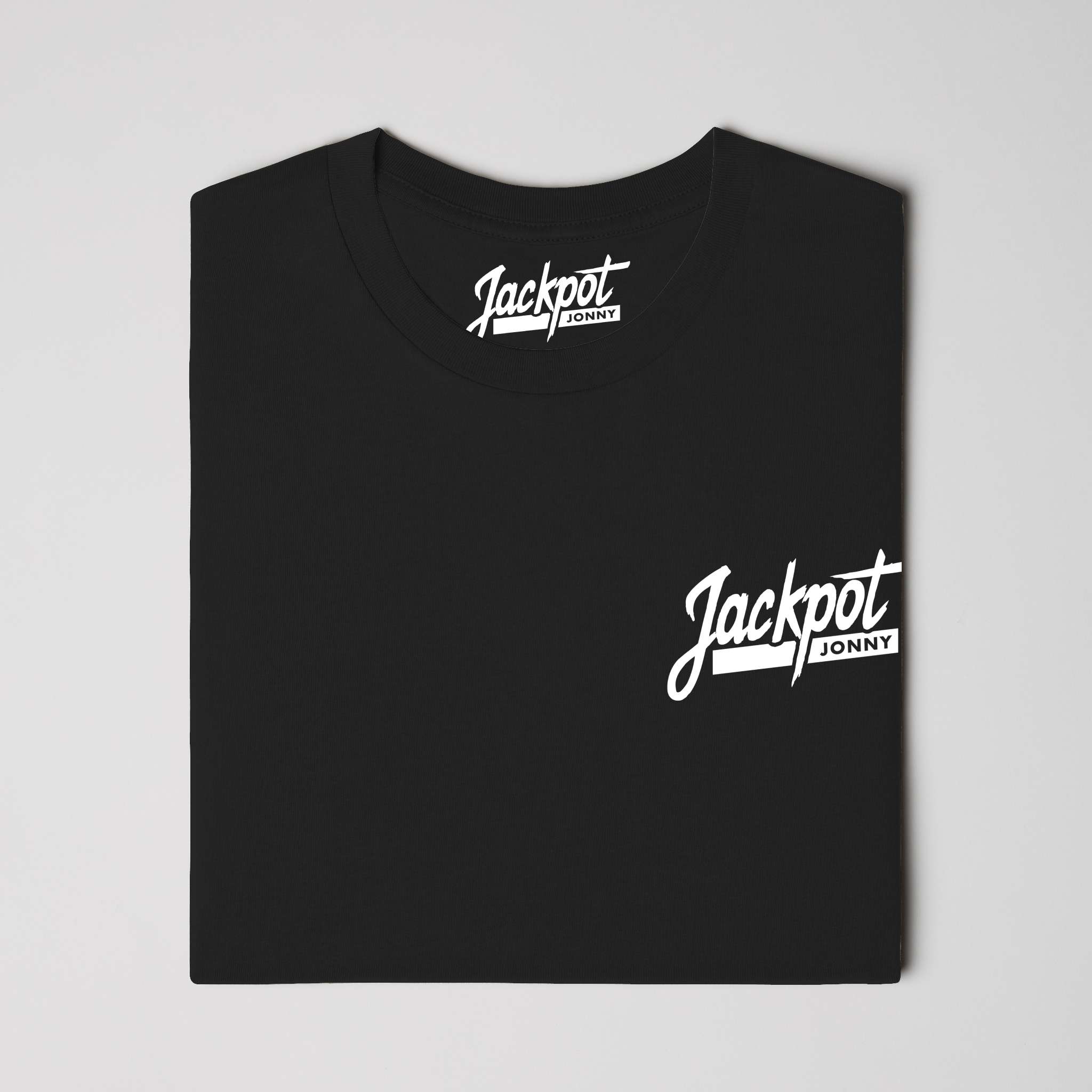 jackpot jonny - tshirt - classic logo - black