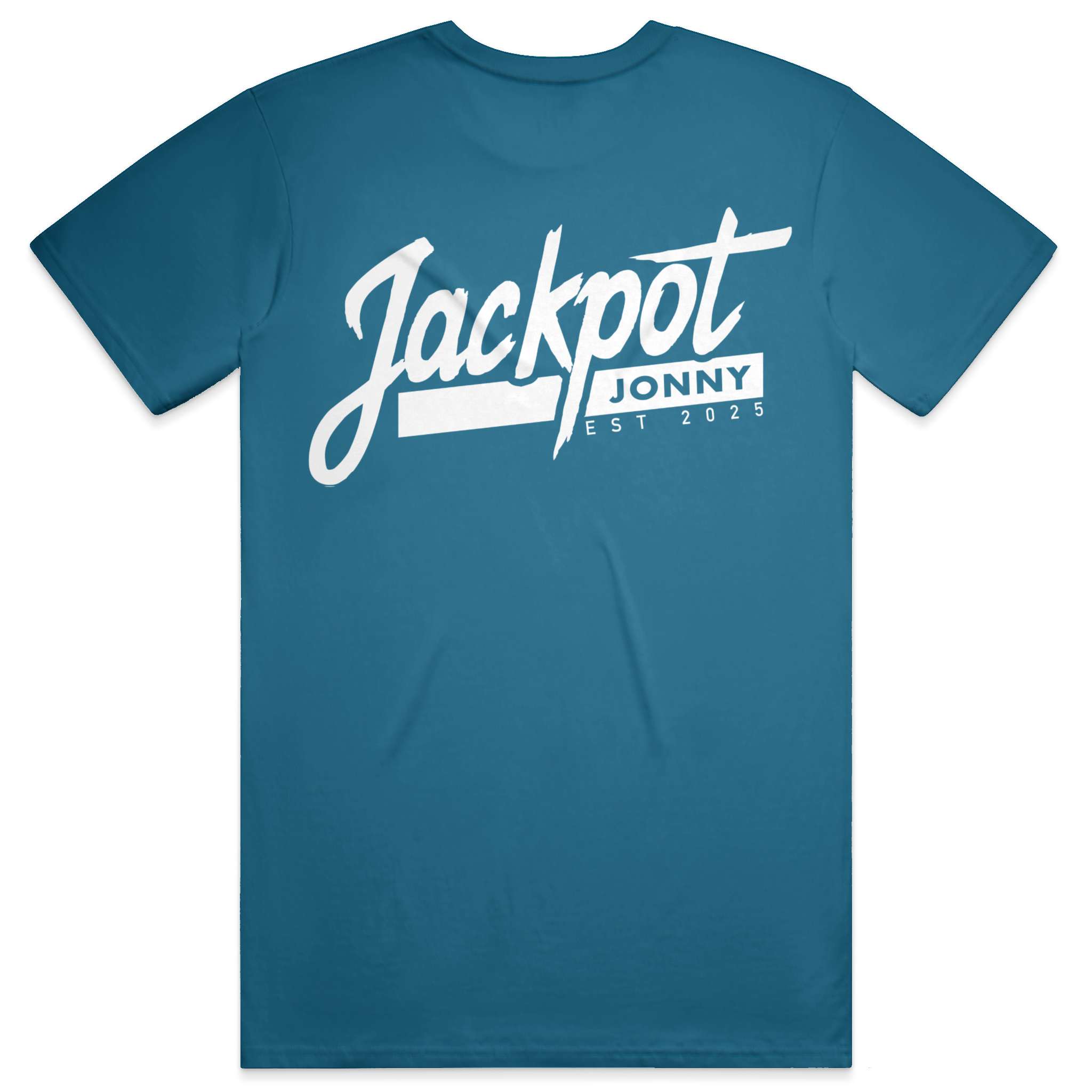 jackpot jonny - tshirt - classic logo - deep teal