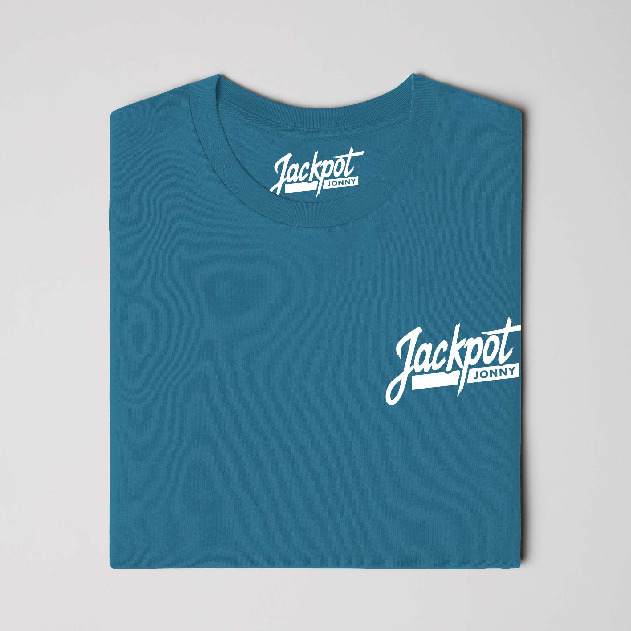 jackpot jonny - tshirt - classic logo - deep teal
