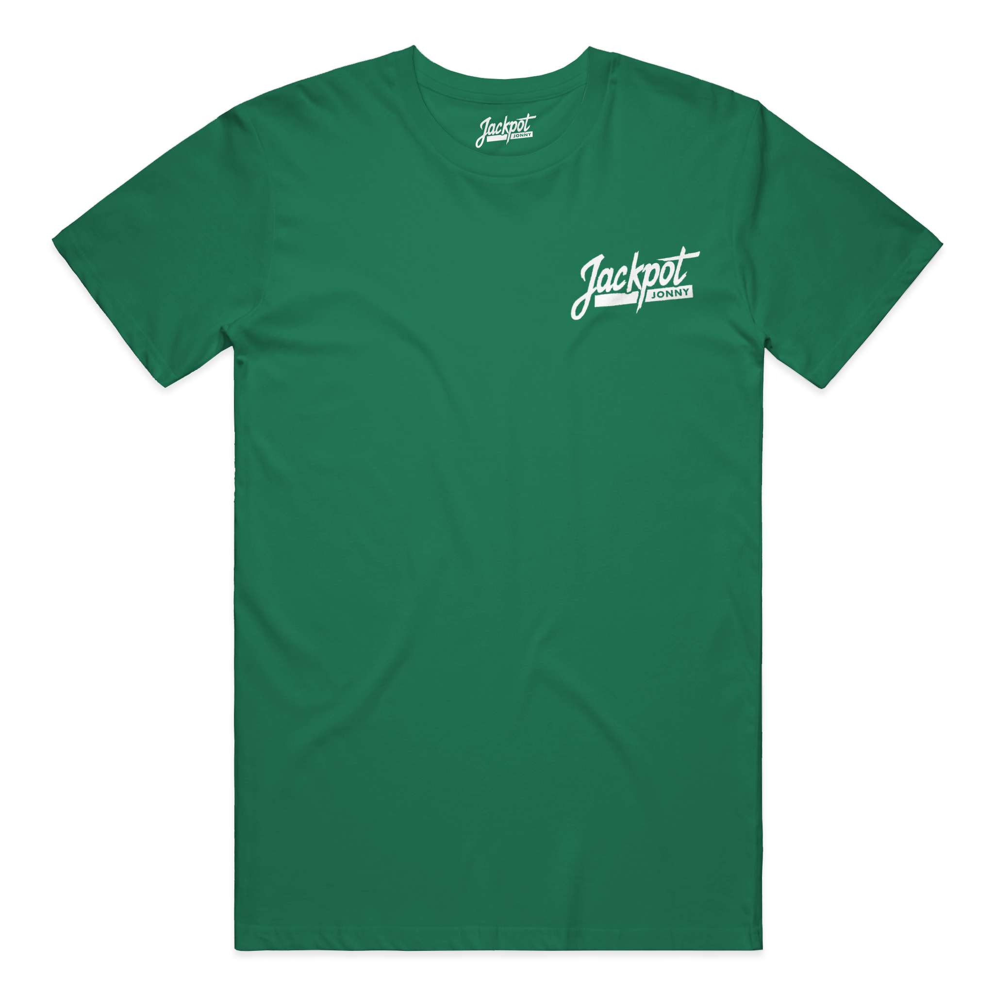jackpot jonny - tshirt - classic logo - evergreen