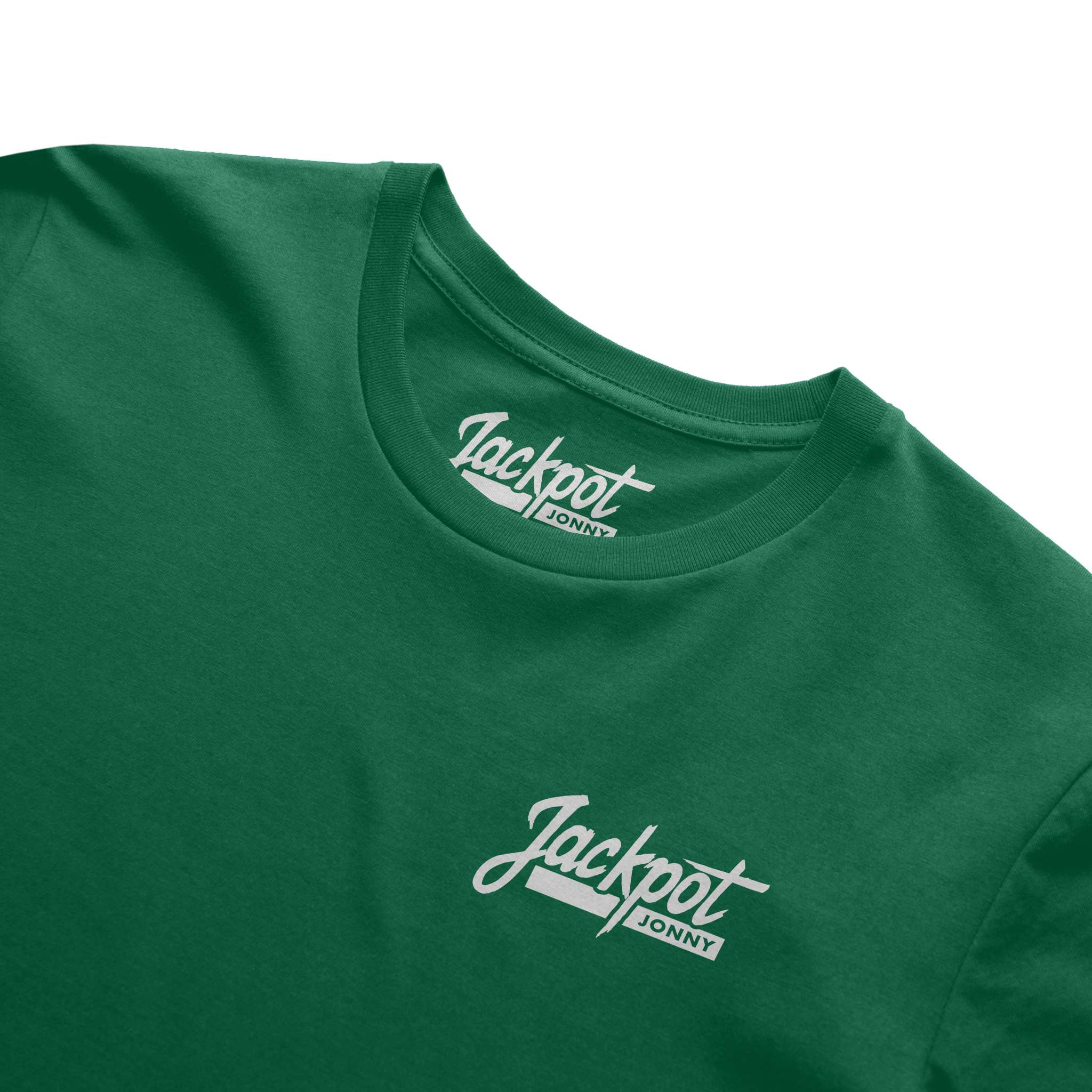 jackpot jonny - tshirt - classic logo - evergreen