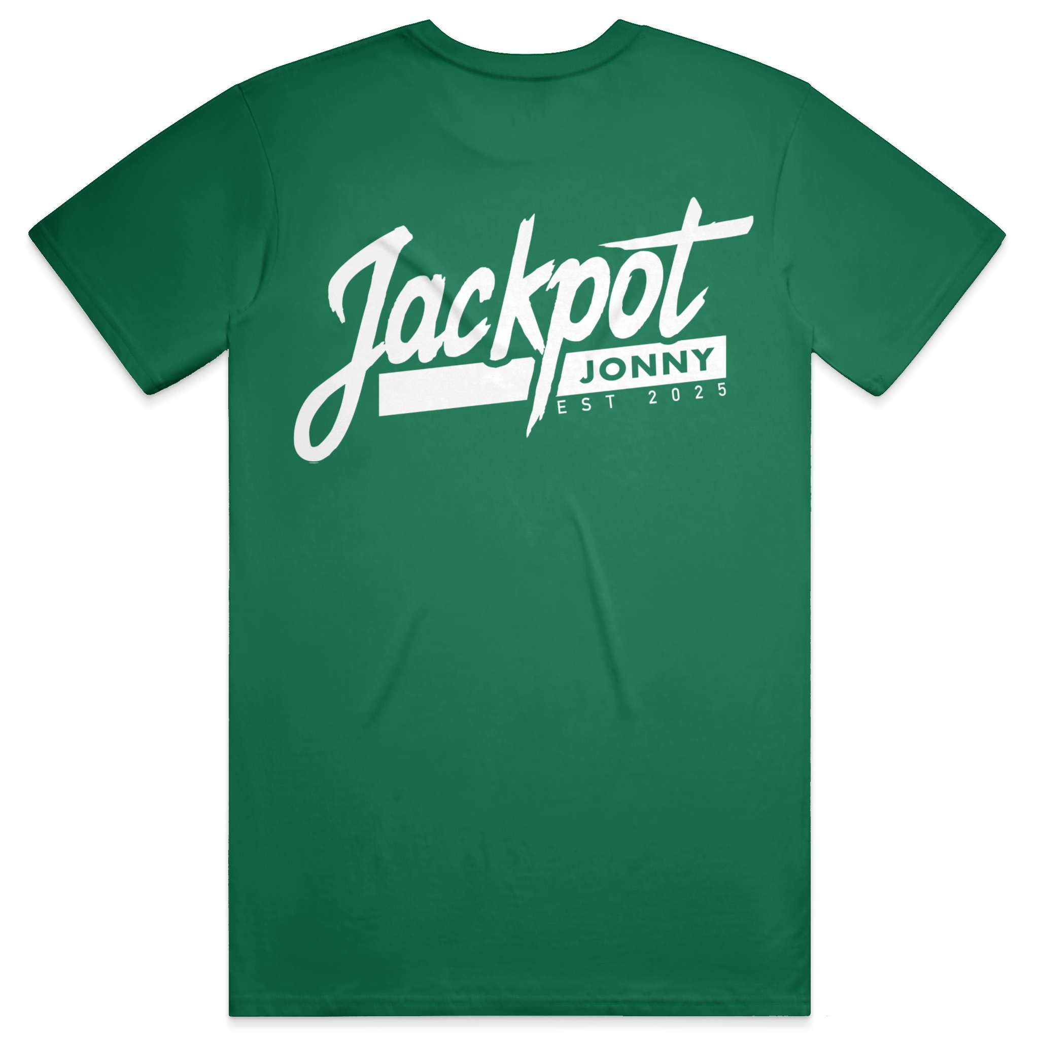 jackpot jonny - tshirt - classic logo - evergreen