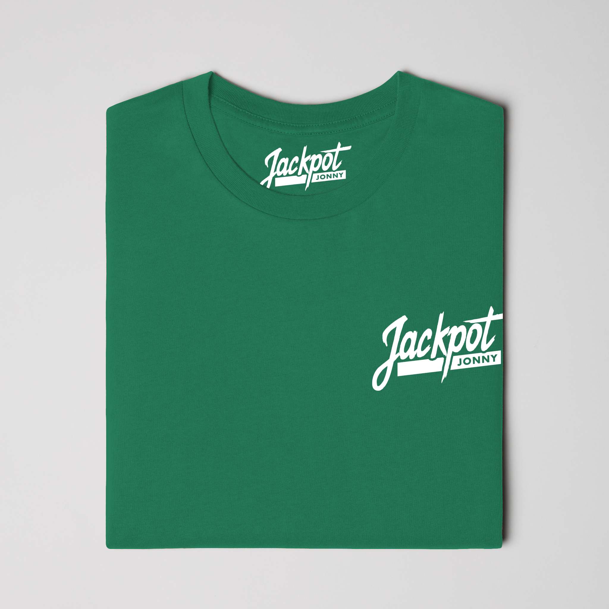 jackpot jonny - tshirt - classic logo - evergreen