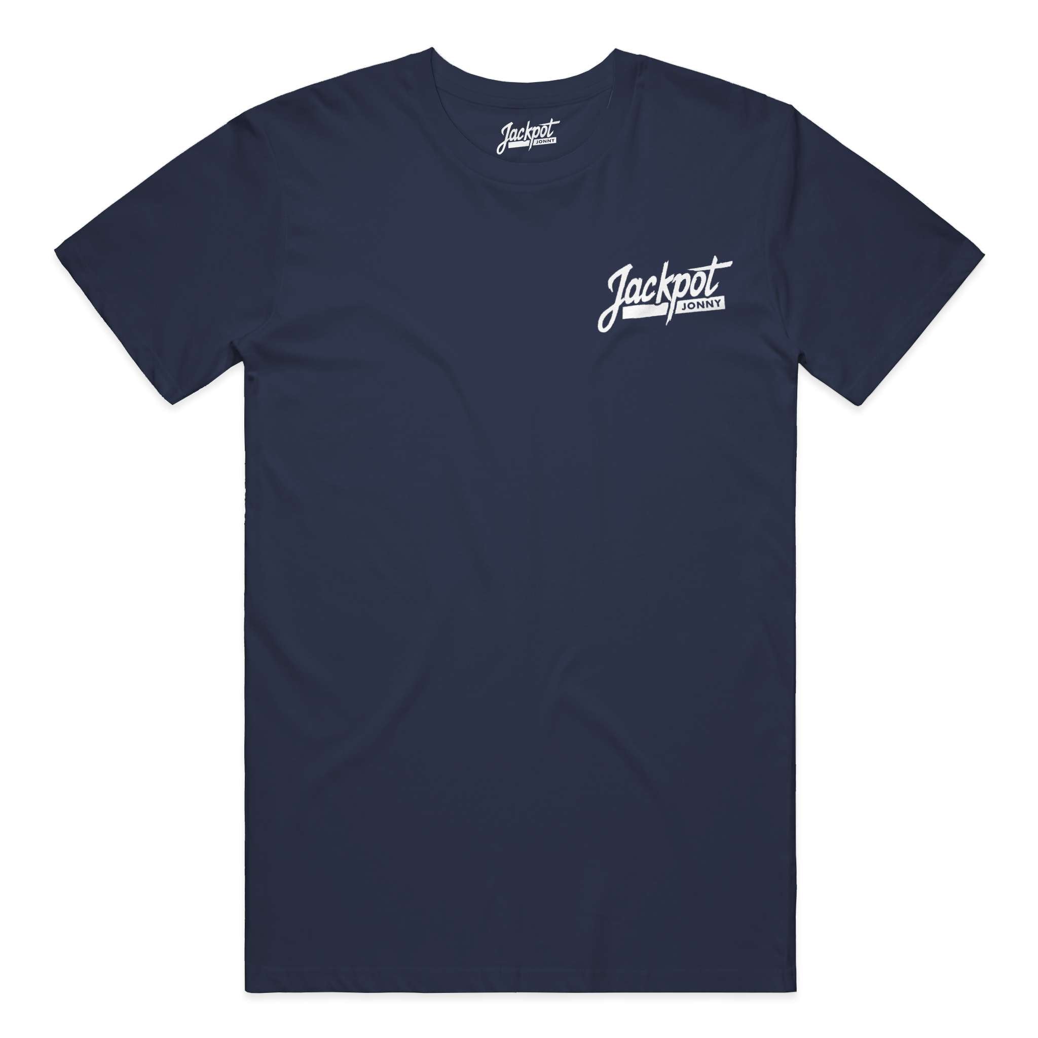 jackpot jonny - tshirt - classic logo - navy