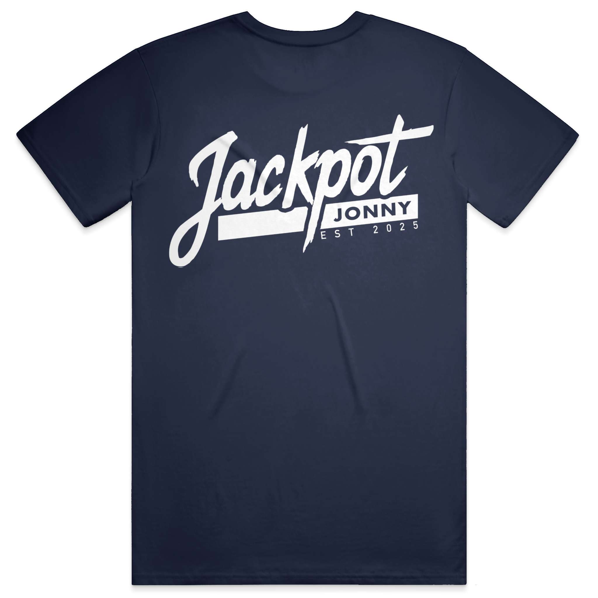 jackpot jonny - tshirt - classic logo - navy