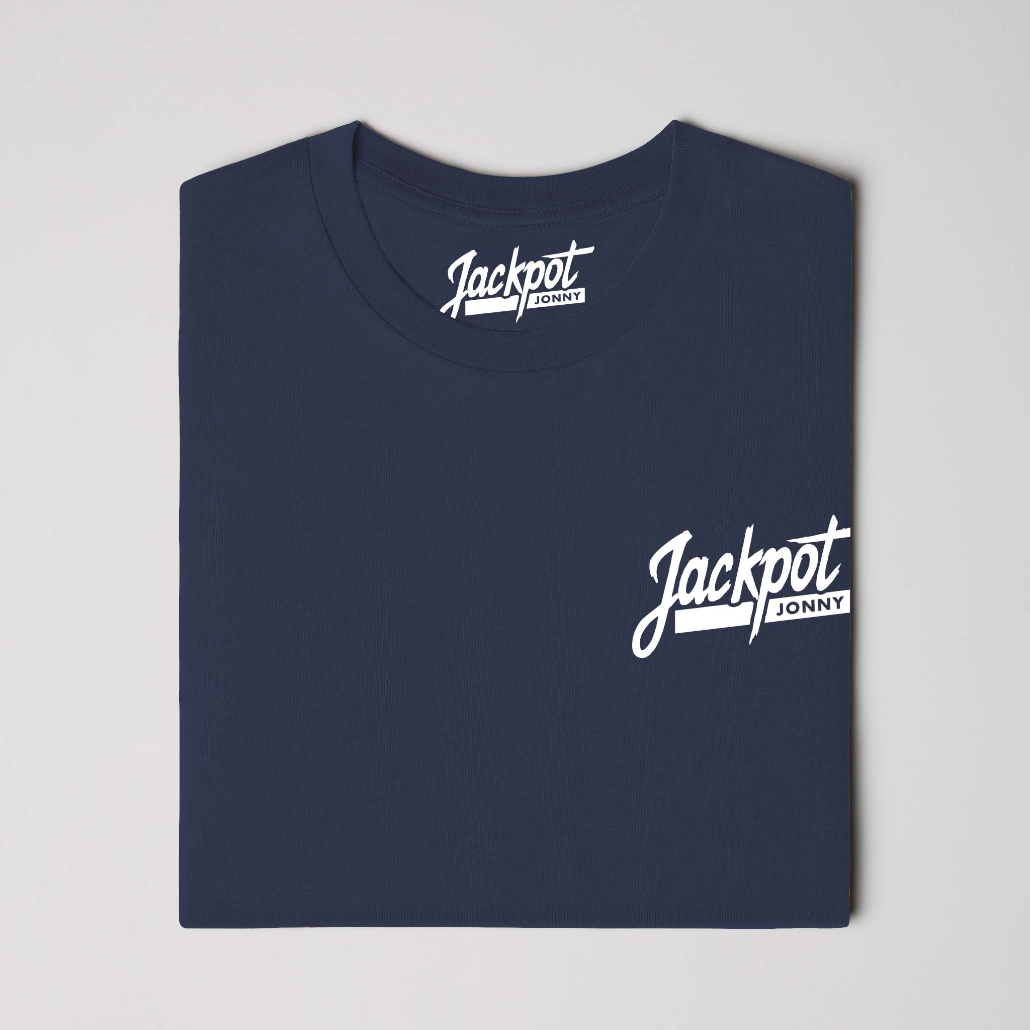 jackpot jonny - tshirt - classic logo - navy