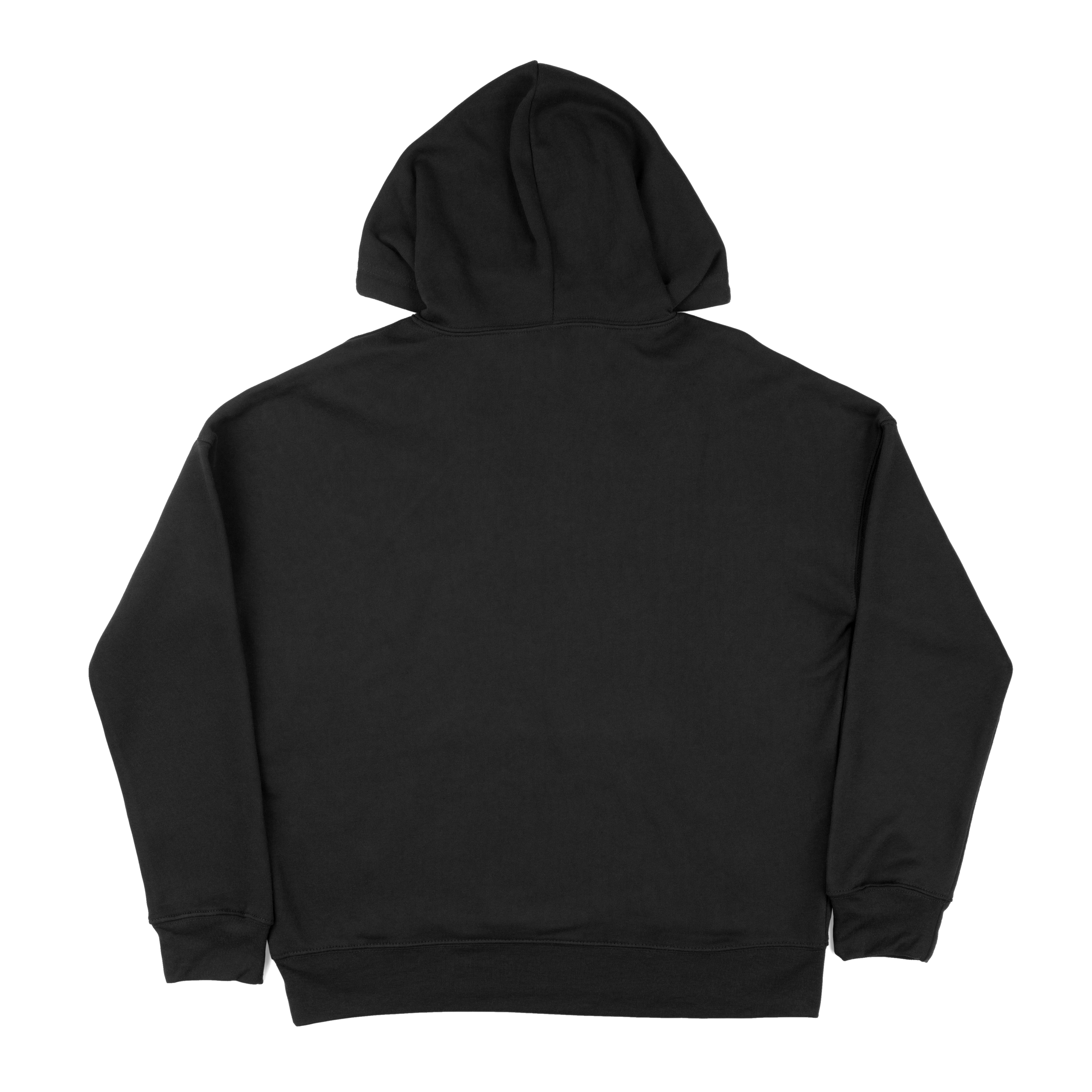 Jackpot Jonny - Embroidered Hoodie - Long Logo - Black