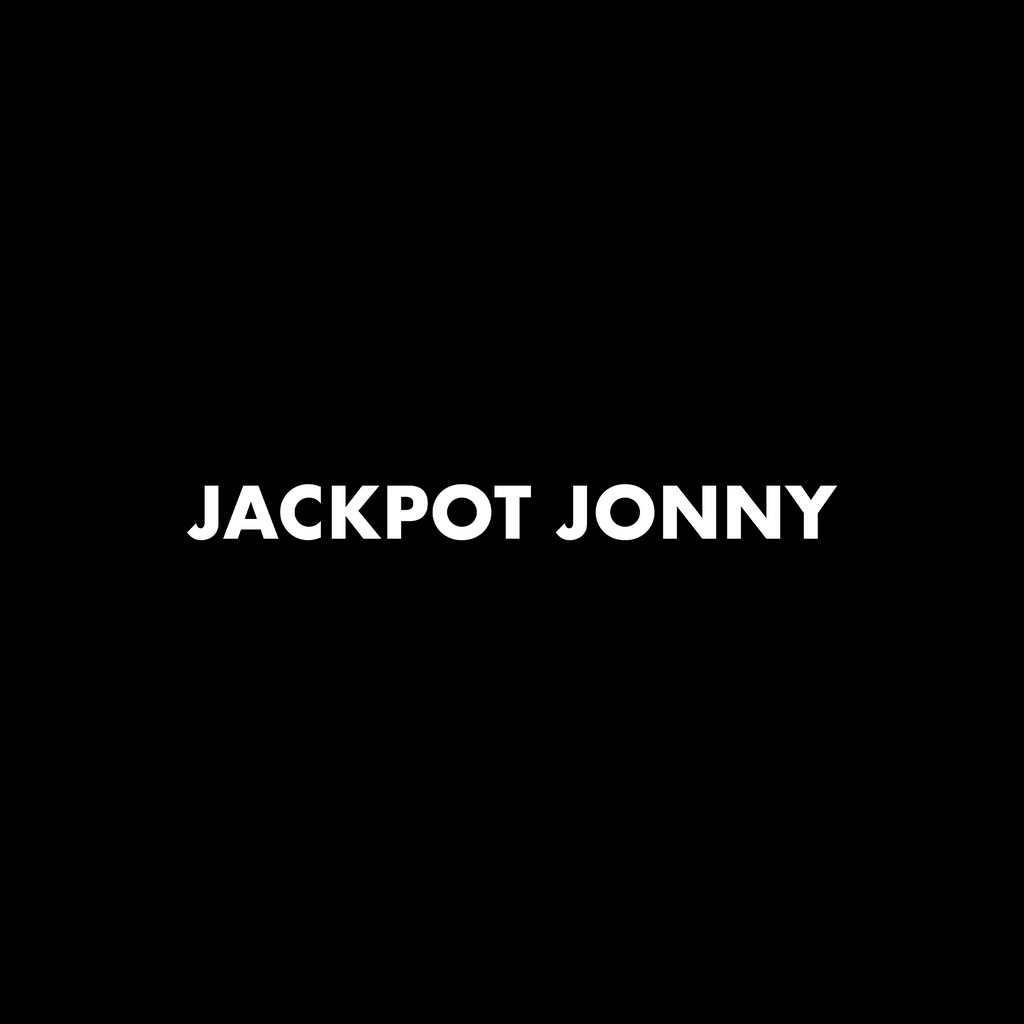 Jackpot Jonny - Embroidered Hoodie - Long Logo - Black