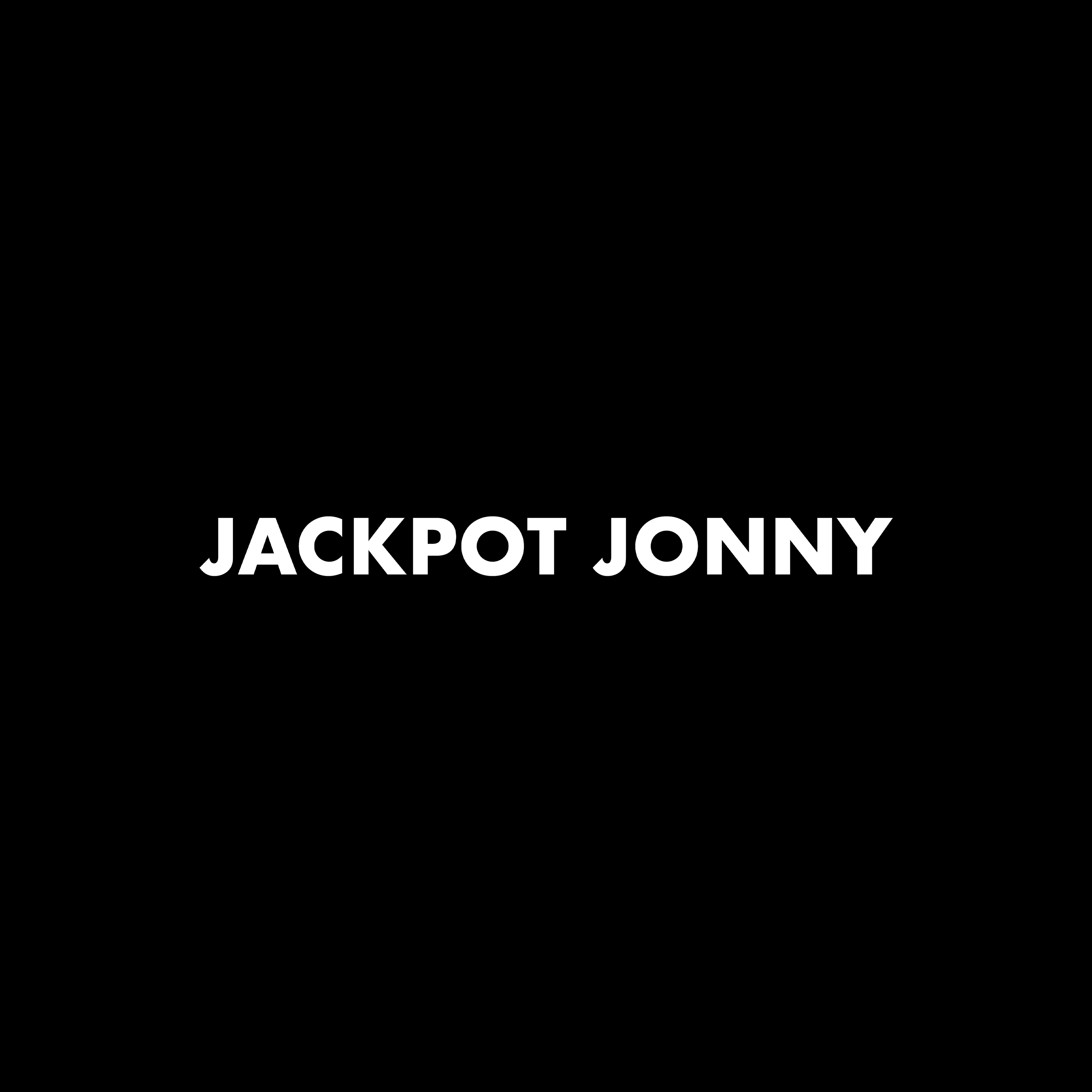 Jackpot Jonny - Embroidered Hoodie - Long Logo - Black