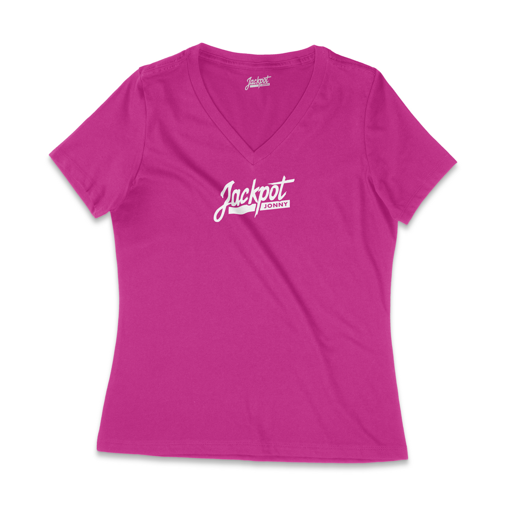 Women’s Classic Logo Casual V-Neck Tee